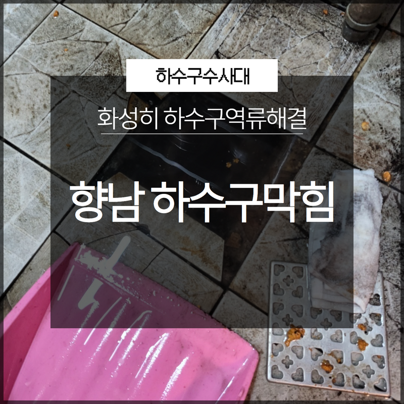 화성시 향남하수구막힘 역류해결 전문가의 도움이 필요해요. 현장 상황