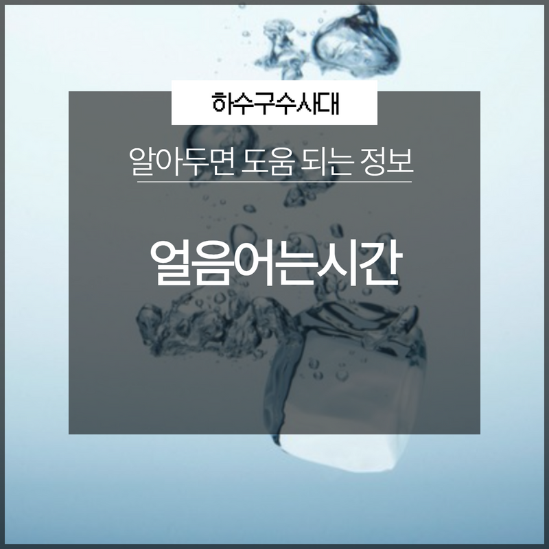 얼음어는시간 알아두면 도움 되는 정보