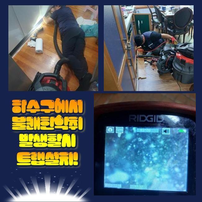 성남 수내동변기역류 대장동 악취차단 설비출장 현장 상황