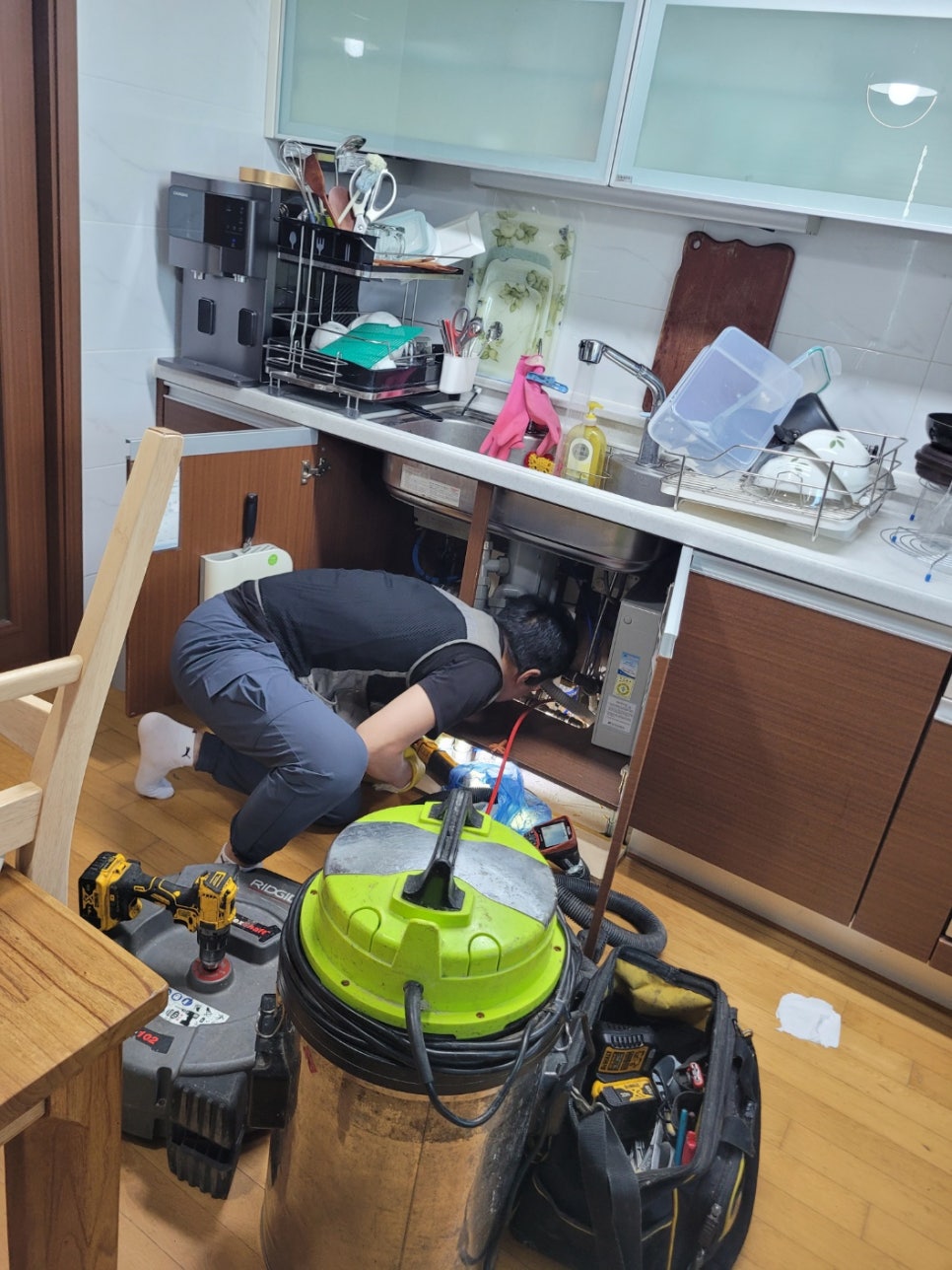 동탄 싱크대배수관막힘 산척동 주방물역류 배관뚫는곳 원인 분석